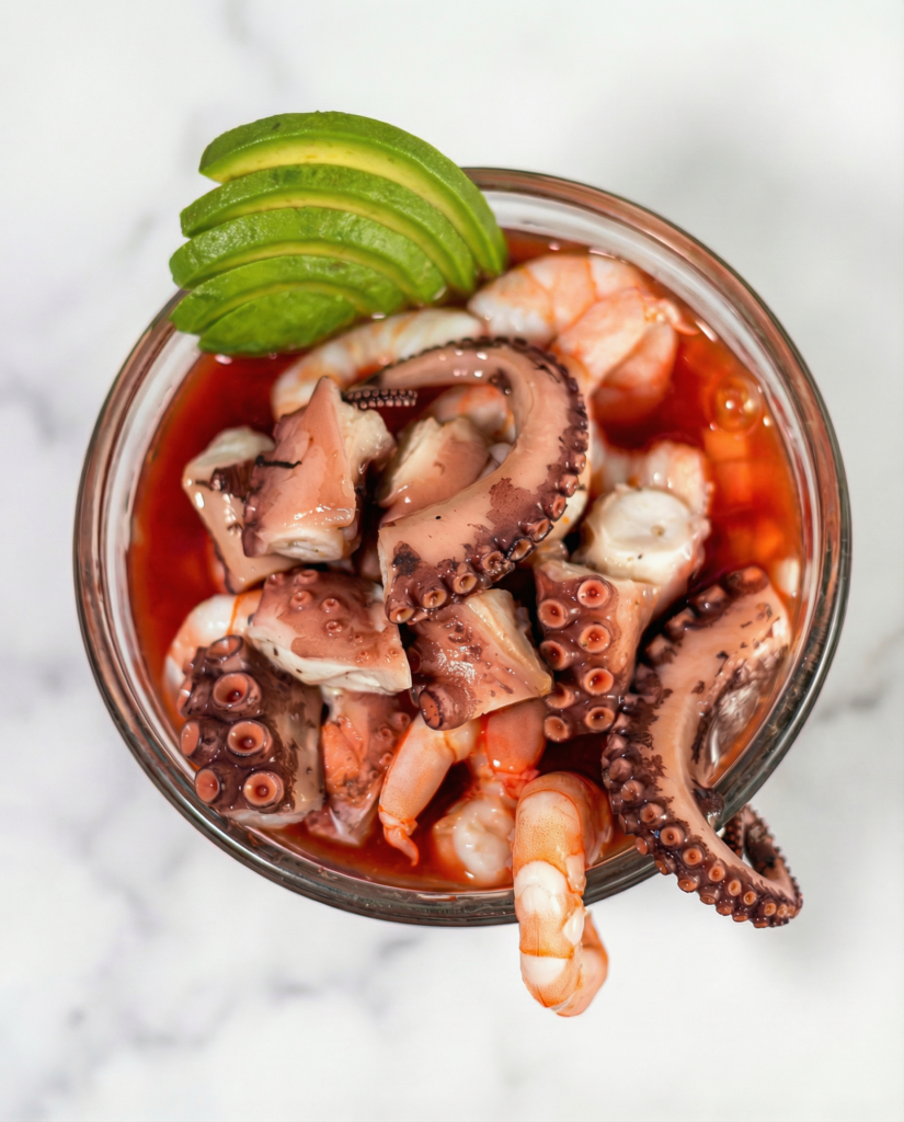 Coctel de Camarón y Pulpo